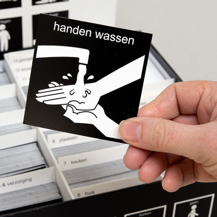 pictogram handen wassen