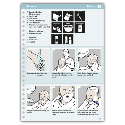 stappenplan scheren pictogrammen