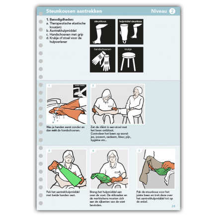 stappenplan steunkousen aandoen pictostapper