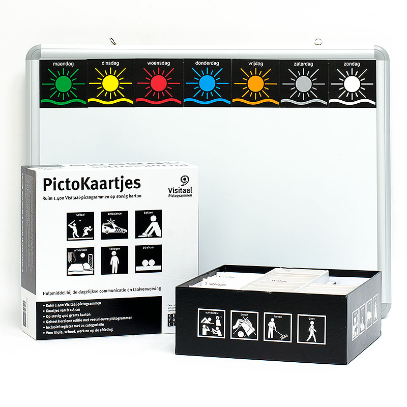 hoofd Misleidend cache Magnetisch planboard met ruim 1.400 pictogrammen voor thuis of school